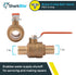 SharkBite 1 Inch Crimp Ball Valve, Brass Plumbing Fitting, PEX Pipe, PE-RT, 22463LFA...