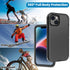 Annymall for iPhone 14 Case with 2 Screen Protector, Heavy Duty Shockproof Dropproof Dust Proof Full Body Rugged 3-Layer Military Tough Durable Pr...
