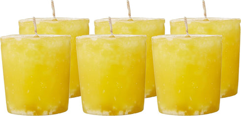 Aroma Naturals Ambiance Votive Candle, Yellow/Orange/Lemongrass, 6 Count...