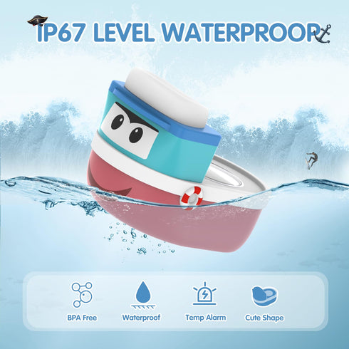Baby Bath Thermometer for Newborn | Digital Bath Water Temperature Sensor | Infants Bathtub Thermometer with Visual Alarm | Kids Bathing Floating ...