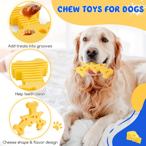 Dog Chew Toys for Aggressive Chewers,Tough Nylon Dog Toys,Indestructible Dog Toys for Aggressive Chewers Large Breed Medium Small Breed....