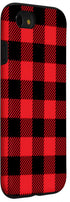 iPhone SE (2020) / 7 / 8 Red Black Buffalo Plaid Lumberjack Case...