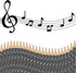 Chinco Music Pencils Music Note Pencil Music Pencils for Students Bulk Round Fun Pencils Woodcase with Eraser for Students Kids Party Favors Class...