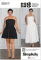 Simplicity Misses' Belt and Full Skirt Dresses Sewing Pattern Packet by Mimi G Style, Design Code S9917, Sizes 18-20-22-24-26, Multicolor...