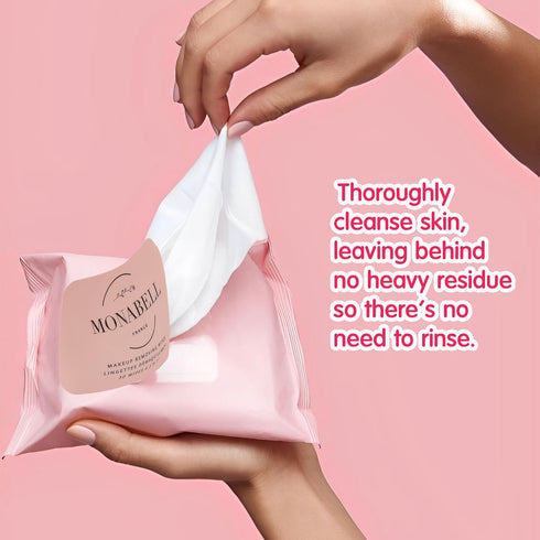 Makeup Removing Wipes - Gentle Facial Cleansing Towelettes | Effective & Convenient Beauty Essential for Daily Skincare | Makeup Remover | Pack of...