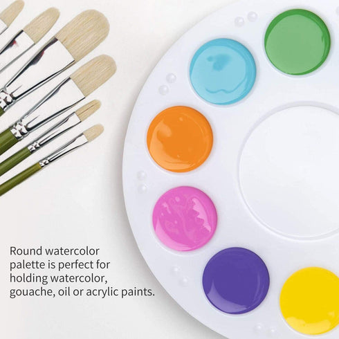 Paint Tray Palettes, 6 Pack, Painting Supplies, Painting Palette for Kids, Plastic Palette...