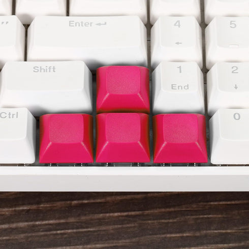 PATIKIL 1U Blank Keycaps, 5 Pack Universal PBT Keyboard Replacement Accessories for MX Mechanical Keyboard, Red...