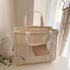 Women Canvas Tote Bag with Multi Pockets High Capacity Handbag Leisure Bag for Mommy Storage Bag...