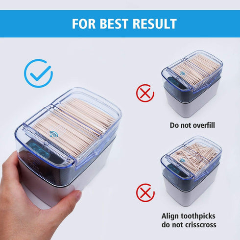 Smart Toothpick Dispenser, Chrome...