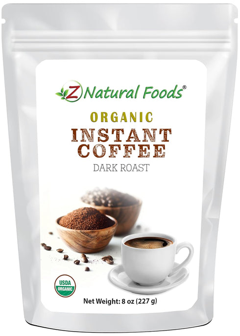 Organic Instant Coffee Powder, Dark Roast Delight, Rich In Immune-Supporting Antioxidants, Boosts Mood, Energy, and Memory, Enjoy Hot Or Iced, Glu...