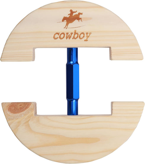 Cowboy Hat Stretcher,Large Size 7 1/2" to 10 5/8"-Colourful Adjustable Buckle Heavy Duty (Large, Blue)...