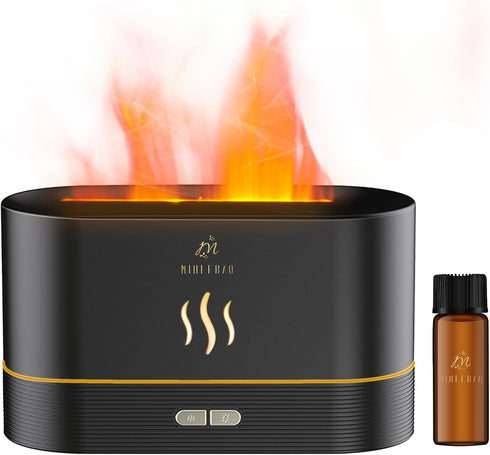Flame Diffuser for Home, Mist Humidifier Aromatherapy Diffuser for Essential Oil, Waterless Auto-Off Protection for Spa Home Yoga Office Gifts for...