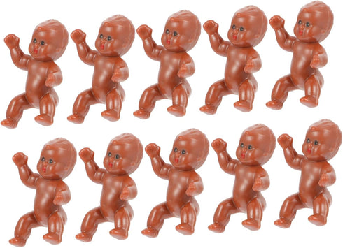 30pcs Baby Full Moon Doll Mini Baby Dolls Baby Products for Newborns Small Plastic Baby Bathing Tiny Baby Figurines Plastic Lovely Baby Statue Par...