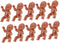 30pcs Baby Full Moon Doll Mini Baby Dolls Baby Products for Newborns Small Plastic Baby Bathing Tiny Baby Figurines Plastic Lovely Baby Statue Par...
