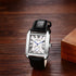 Avaner Men's Square Watches Vintage Leather Analog Quartz Dress Wristwatch with Calendar...