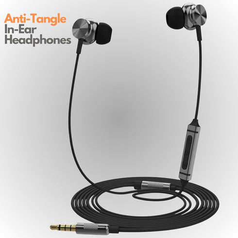 Betron BS10 Earphones Wired Headphones in Ear Noise Isolating Earbuds with Microphone and Volume Control Powerful Bass Driven Sound, 12mm Large Dr...