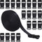 RETON 0.59 Inch 10 Yards Black Nylon Webbing Strap + 20 PCS Adjustable Buckles Plastic Side Release Buckles...