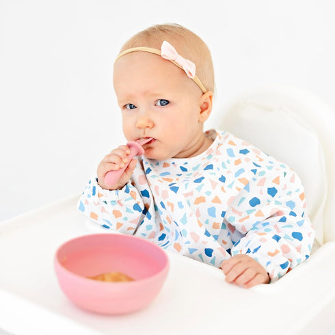 Ryan & Rose Ultimate Utensil Set of 3 Silicone Baby Spoons Silicone baby feeding set for baby led weaning, baby spoons self feeding 6 months, baby...