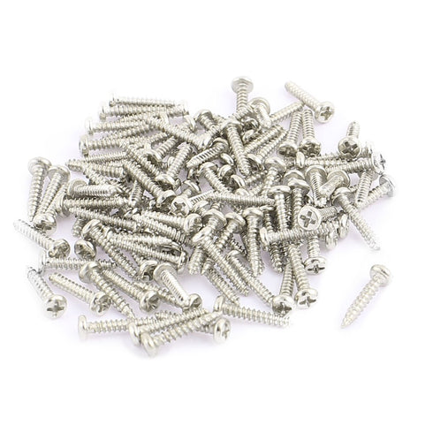 uxcell 100pcs M1.5 X 8mm Stainless Steel Phillips Pan Round Head Self Tapping Screws...