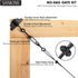 SANKINS Anti-Sag Gate Kits for Wooden Fence, Black Gate Support Cable Kit Hardware, Gate Sag Frame Kit Hardware for Wooden Fence, Wood Gate Door R...