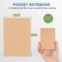 Small(Mini) Pocket Notebook Set, DIY Kraft Brown Cover, Quality Blank Unlined Material,Attention to Detail,5.1" X 3.5", 22 Pages Per Notebook, 6-P...