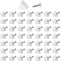 50 Pcs Repair Mending Wedges Fixing Sagging Drawer, Plastic Angle Code Drawer Fastener with Screws...