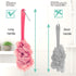 2Pack Back Scrubber for Shower?PIPUHA Loofah Sponge Shower Brush Using Body Exfoliating with Long Handle, Loofah on a Stick for Men Women, Bathing...