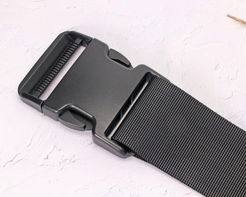 PENTA ANGEL 2Pcs 50mm/2 inch Black Plastic Buckle Clips Heavy Duty Dual Adjustable Buckles Craft Webbing Quick Side Release Buckles for Luggage St...