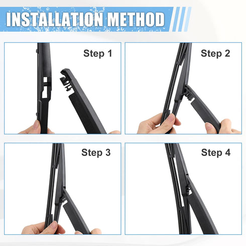 ACROPIX Rear Windshield Wiper Blade Arm Replacement Set OEM Quality Fit for Lexus RX300 2003-2008 for Lexus RX330 2003-2008 - Pack of 2...