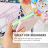 UPTTHOW 9Pcs Bookbinding Easy Scrapbooking Tool for Starter, Complete Great Stencils and Cutter Guide Kit Can Be Made Into Notebook Calender Junk ...