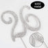 26 Years Birthday Cake Topper - New Best Crystal Rhinestone 26th Wedding Anniversary Or 26 Years Old Cake Topper Party Decoration Silver...