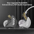 CCA CRA in Ear Monitor Headphones, Ultra-Thin Diaphragm Dynamic Driver IEM Earphones, Clear Sound & Deep Bass, Wired Gaming Earbuds with Tangle-Fr...