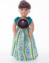 Little Adventures Scandinavian Princess Coronation Doll Dress - Doll Not Included - Machine Washable Child Pretend Play and Party Doll Clothes wit...