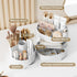 Upgraded 3 Tier Makeup Brush Holder Organizer, Rotating Makeup Organizers Countertop, Large Makeup organization and Skincare Storage for Vanity, D...