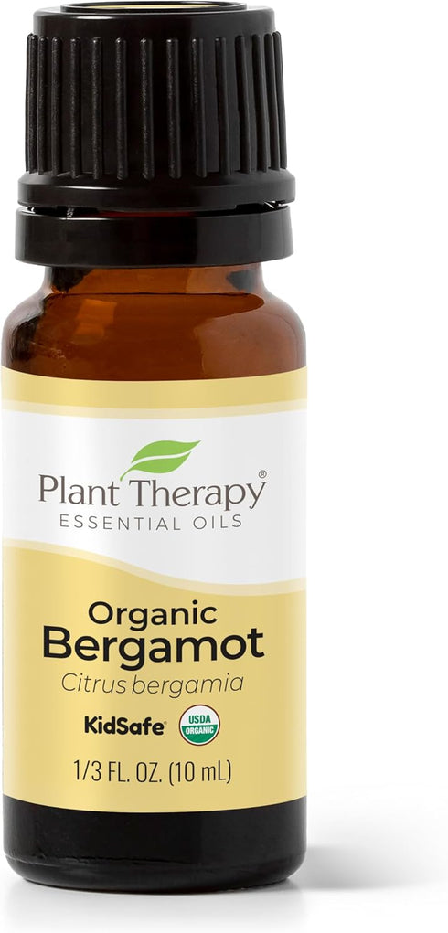 Plant Therapy Organic Bergamot Essential Oil 10 mL (1/3 oz) 100% Pure, Undiluted, Therapeutic Grade...
