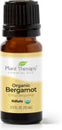 Plant Therapy Organic Bergamot Essential Oil 10 mL (1/3 oz) 100% Pure, Undiluted, Therapeutic Grade...
