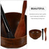 Wood Face Mask Mixing Bowl Set For Ladies Facial Skincare Clay Mixing DIY Vintage Facemask Bowl Kit with Mask Spoon Spatula Brush...