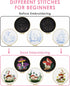 TINDTOP Embroidery Kit for Adult for Beginners, 5 Sets Mushroom Embroidery Kit for Beginners Include Embroidery Cloth Hoops Threads for Craft Love...