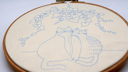 Highkick Cat Embroidery Kits for Beginners, Embroidery Kits for Adults, Easy Embroidery Kit...
