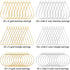 120pcs Earrings Beading Hoop Earring Finding Teardrop Earring Triangle Earring Round Hoop Earring for Jewelry Making DIY Crafts Art Creation Women...