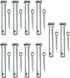 HAKATOP 10PC 1687404K 1668344 Snowthrower Shear Pin Kit Fits for Briggs & Stratton John Deere 1687404 1686806YP 1668344SM 703063...