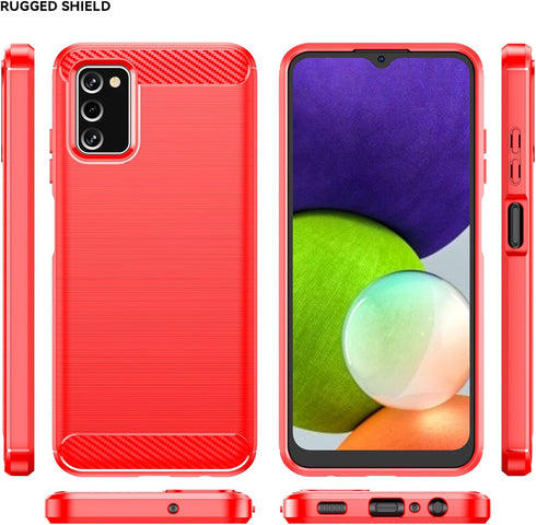 for Samsung A03S case, Galaxy A03S case with HD Screen Protector, Fashion Shock-Absorption Flexible TPU Bumper Soft Rubber Protective Case Cove fo...