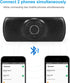Wireless in Car Handsfree Speakerphones, Portable Bluetooth Speaker,Stereo Sound Enhanced Bass/Built-in Mic/TF Card Player/Google Assistant Voice ...
