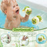 Baby Bath Thermometer & Swimming Turtle Floating Bath Toys, BPA-Free Bath Thermometer Baby Safety, Backlit Display Bathtub Thermometer Baby Water ...