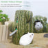 Hamster Water Bottle, 2-in-1 Adjustable Hamster Water Bottle for Glass Tank 80ML Gerbil Water Bottle with Stand, No Drip Ceramic Water Bottle Hold...