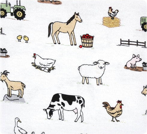 Hudson Baby Unisex Baby Cotton Flannel Receiving Blankets, Boy Farm, One Size...
