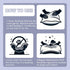 Leekalos Dog Pillow, Dog Calming Pillow for Large and Medium Dogs, U Shaped Dog Neck Pillow for Joint Relief Sleeping Improve, Machine Washable Pe...