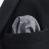 S&W SHLAX&WING Grey Blue Dots Silk Business Matching Pocket Square 12.6 inches Large...