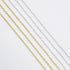 60 Feet Metal Iron Necklace Chains 3mm Bulk Curb Link Chain for Jewelry Making DIY Craft Supplies (Silver and Gold)...