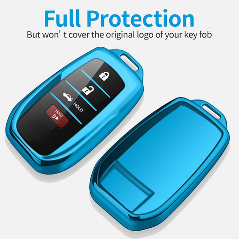 Compatible with Toyota Key Fob Cover with keychain,Key Shell Case for 2025 Camry 2021-2025 Venza,RAV4 Prime,Sienna, 2019-2025 Land Cruiser,Fortune...